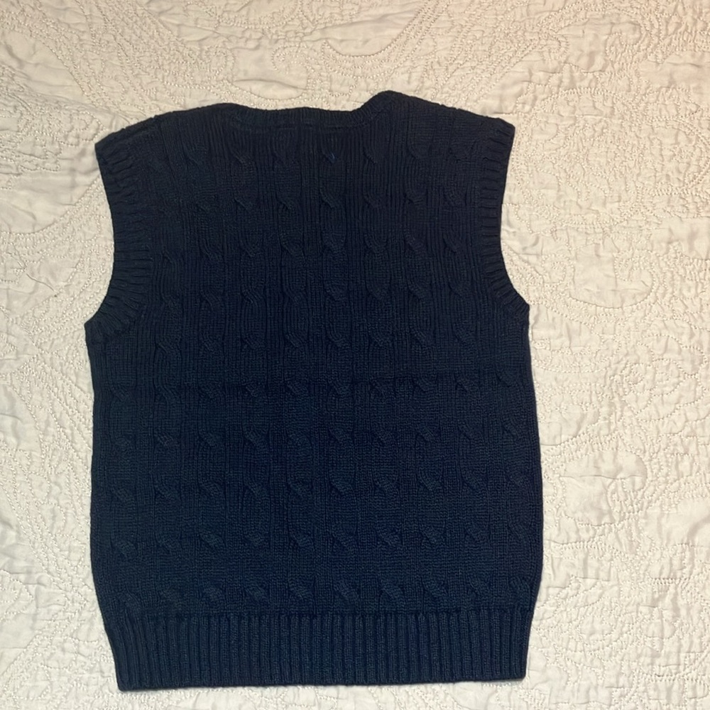 Polo by Ralph Lauren kids Navy Sweater Vest - Picture 3 of 3